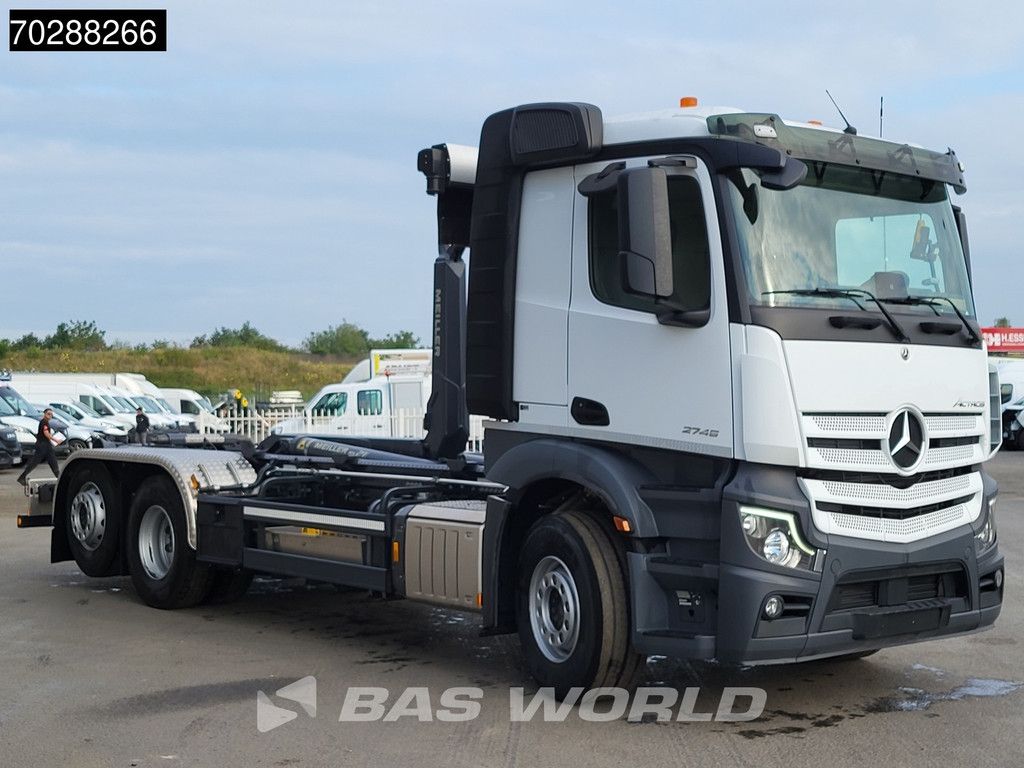 Mercedes Actros 2745 6X2 New! Meiller RS21.70 Abrollkipper Retarder Lift-Lenk Asche Navi Automatic