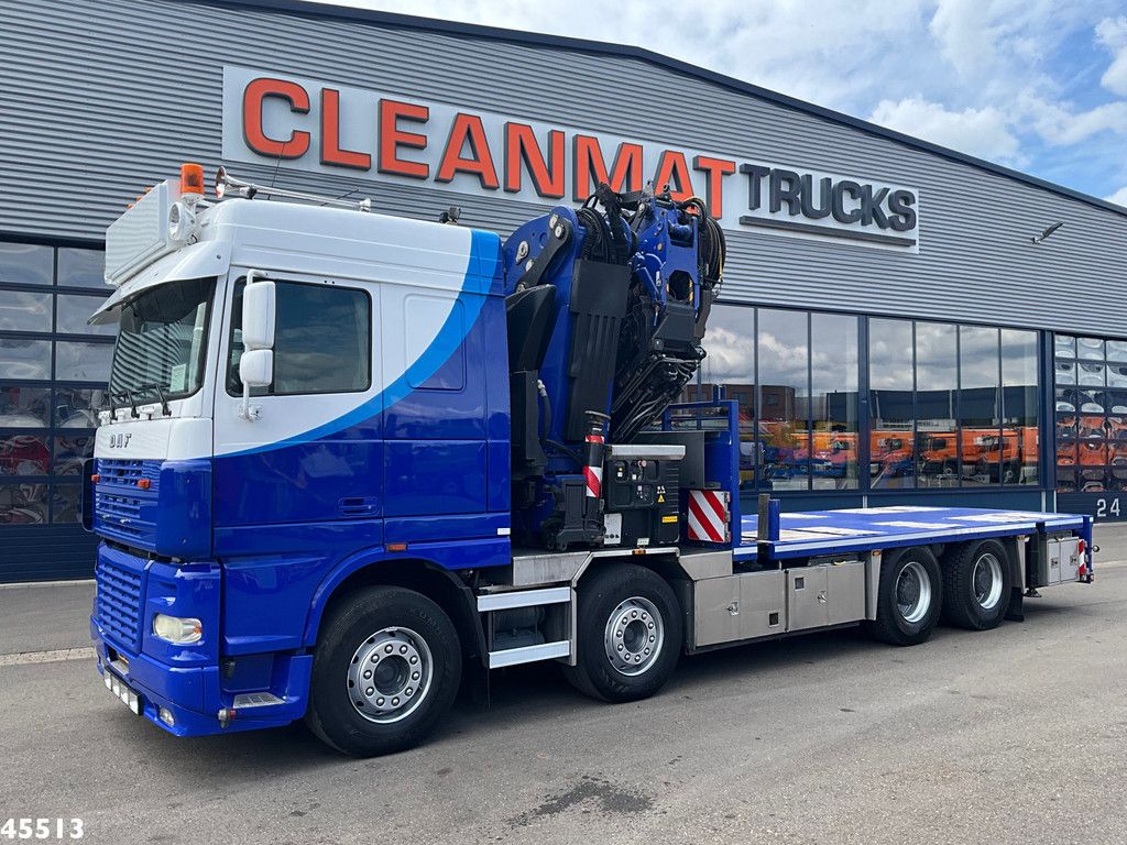 DAF FAD 95 XF 480 8x4 Effer 85 Tonmeter laadkraan + Fly-Jib (Bj. 2012)