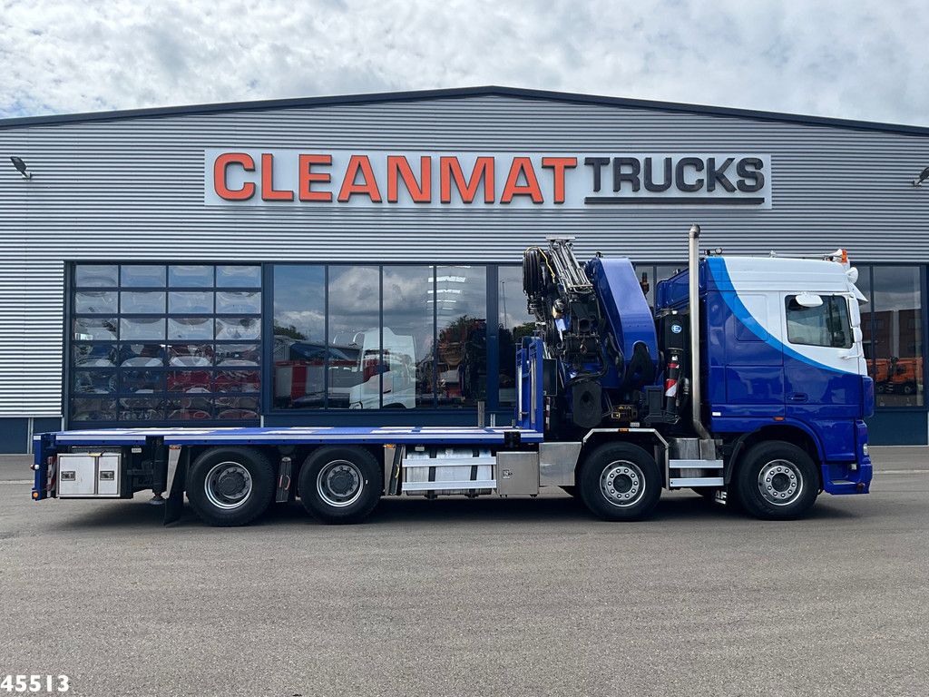 DAF FAD 95 XF 480 8x4 Effer 85 Tonmeter laadkraan + Fly-Jib (Bj. 2012)