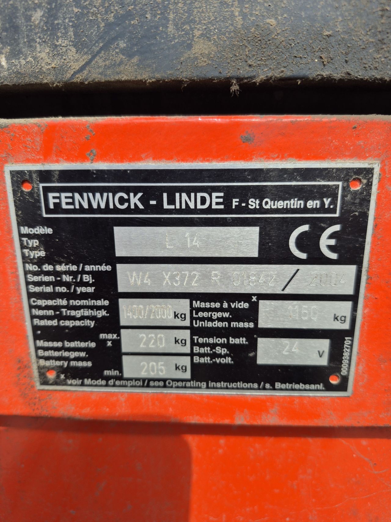 Linde L14 stapelaar Initiale heffing triplex freelift 4.300 mm
