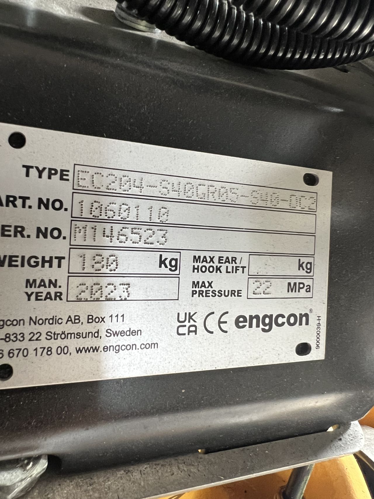 Engcon ec204 afneembaar s40 + gripper