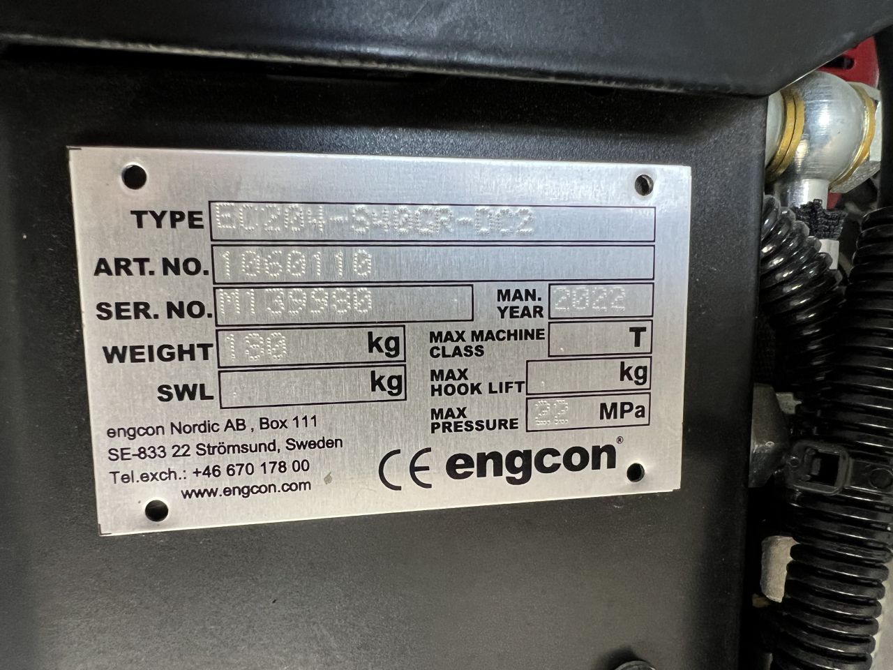 Engcon ec204 - s40 - gripper