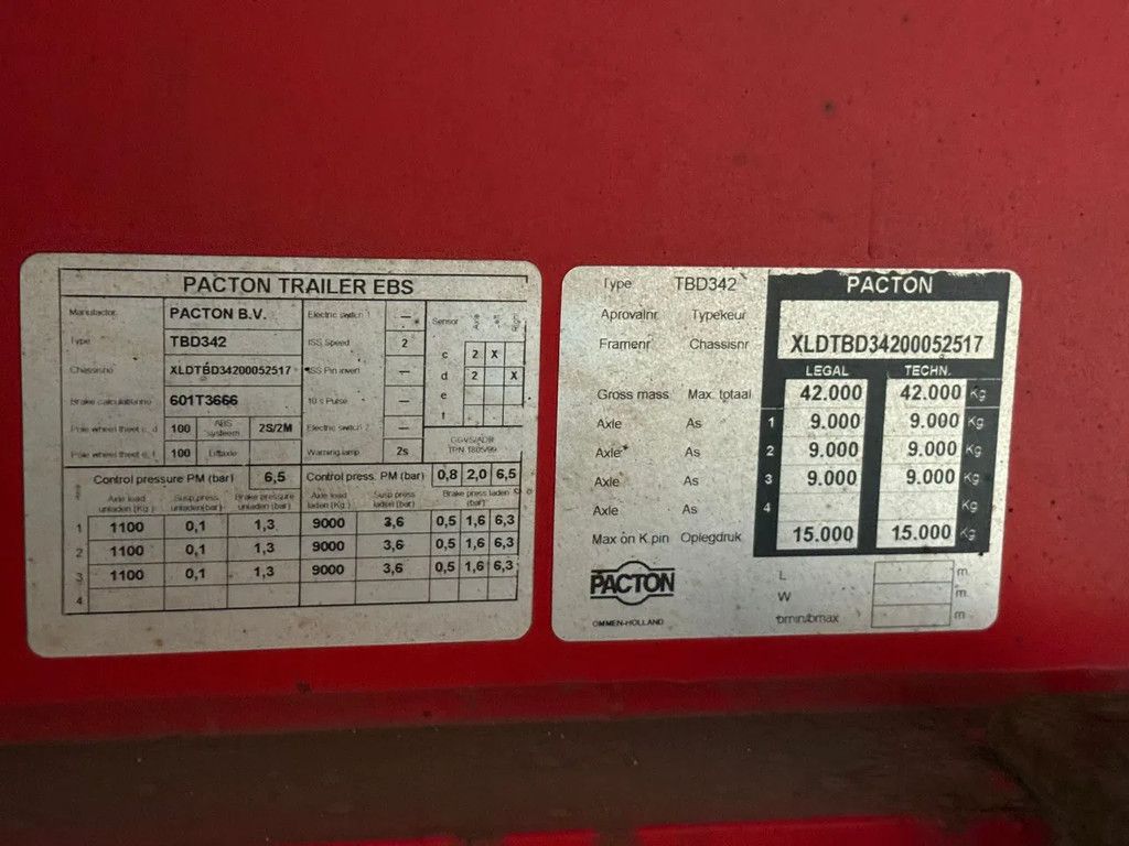 Pacton 3AS Schuifzeilen Stuuras Kooiaap aansluiting hardh.vloer