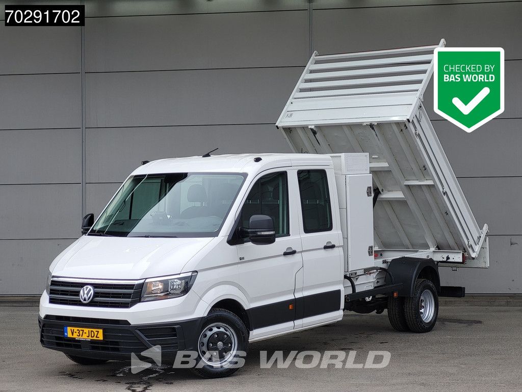 Volkswagen Crafter 177pk Dubbel Cabine Open Laadbak Kist 3500kg trekhaak Pritsche Pickup Open Box Euro6 2m3 A/C Towbar Cruise control