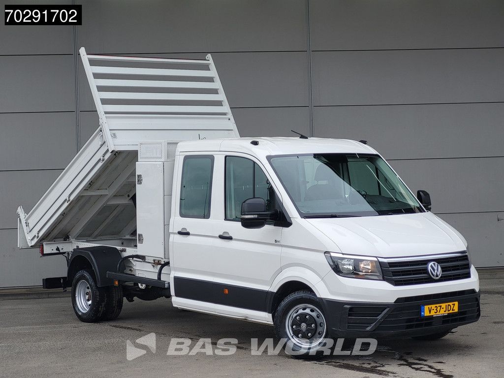Volkswagen Crafter 177pk Dubbel Cabine Open Laadbak Kist 3500kg trekhaak Pritsche Pickup Open Box Euro6 2m3 A/C Towbar Cruise control
