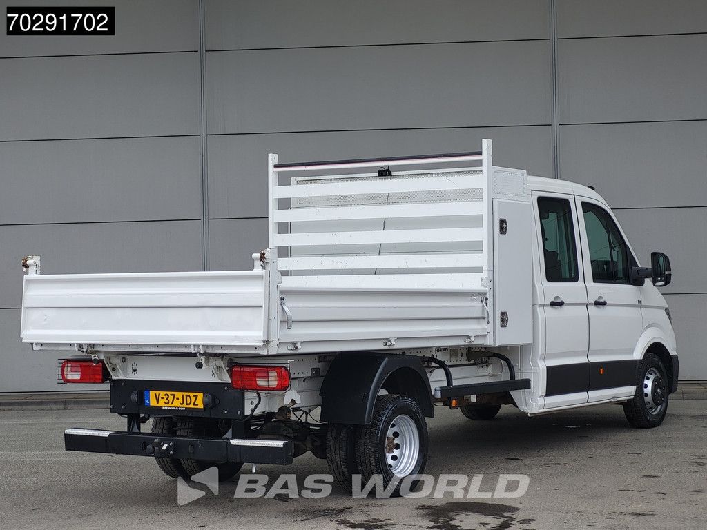 Volkswagen Crafter 177pk Dubbel Cabine Open Laadbak Kist 3500kg trekhaak Pritsche Pickup Open Box Euro6 2m3 A/C Towbar Cruise control