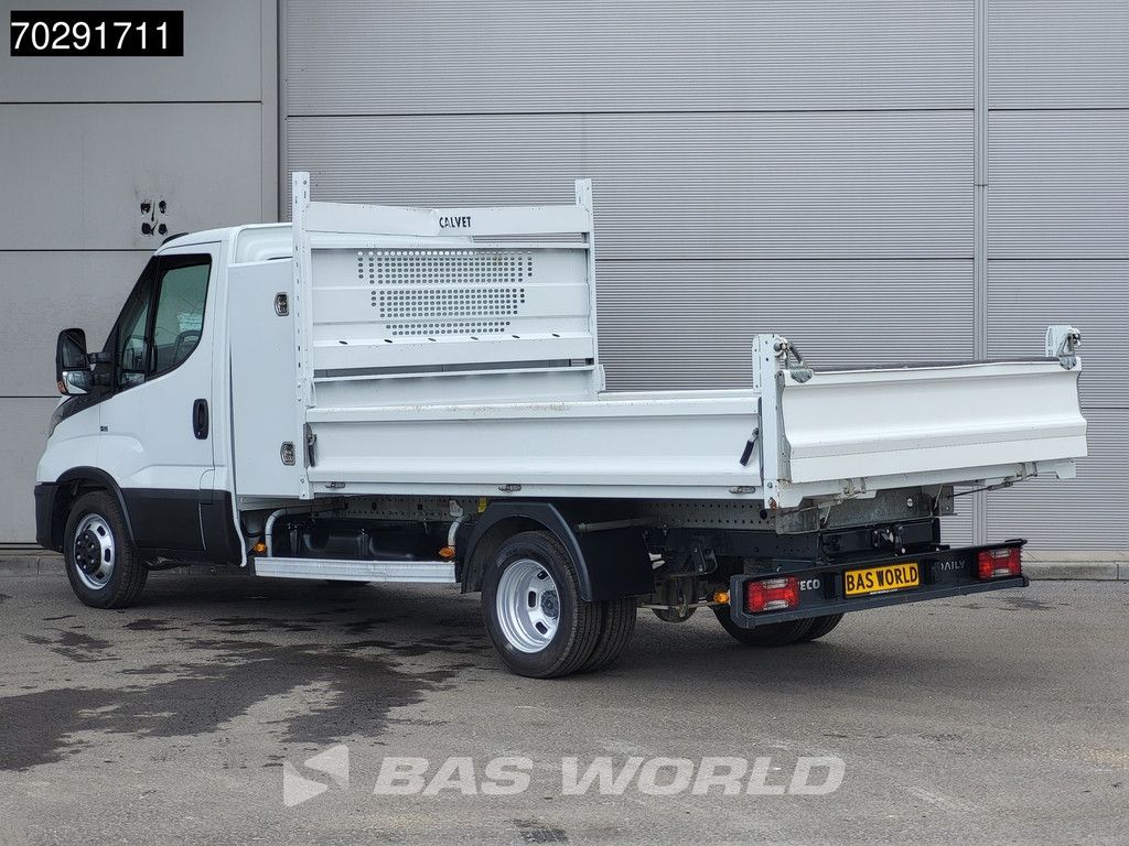 Iveco Daily 35C14 Open Laadbak met Kist Dubbellucht 3,5t Trekhaak Airco Cruise Euro6 Pritsche Pickup Open Box 2m3 A/C Towbar Cruise control