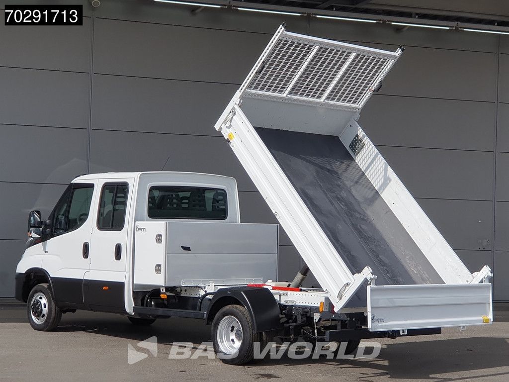 Iveco Daily 35C16 Open Laadbak met Kist Dubbel Cabine Dubbellucht 3,5t Trekhaak Airco Cruise Euro6 Pritsche Pickup Open Box 2m3 Airco Trekhaak Cruise control