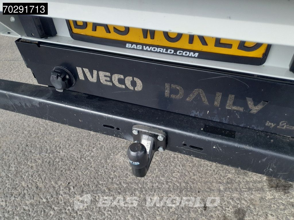 Iveco Daily 35C16 Open Laadbak met Kist Dubbel Cabine Dubbellucht 3,5t Trekhaak Airco Cruise Euro6 Pritsche Pickup Open Box 2m3 Airco Trekhaak Cruise control