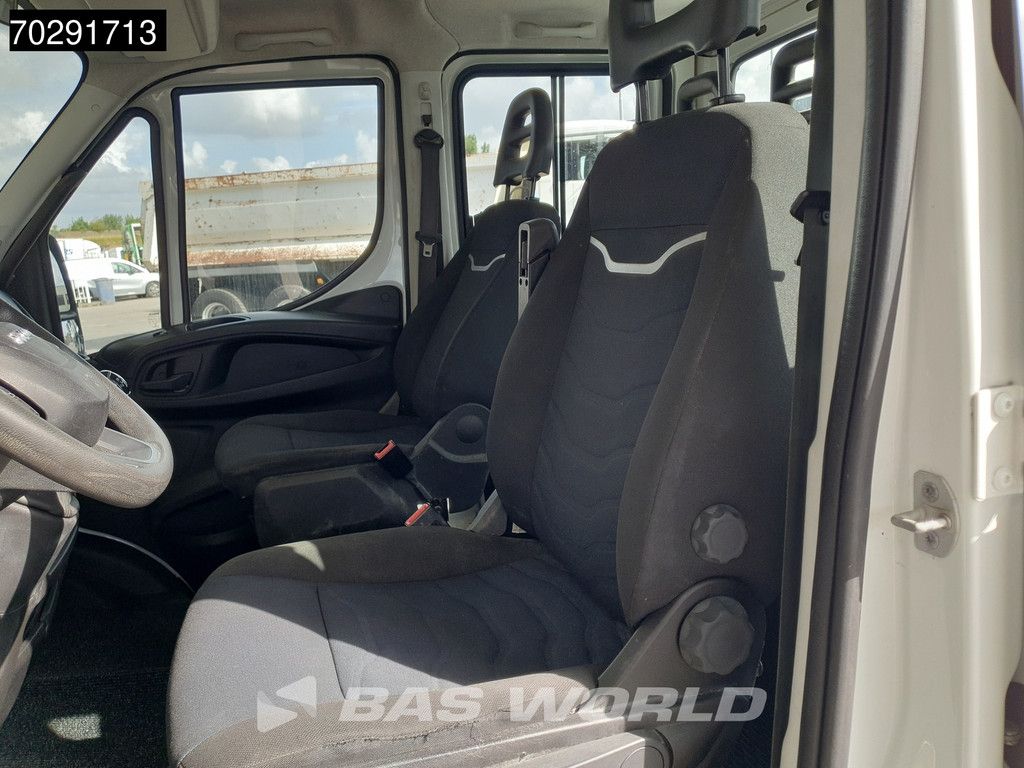 Iveco Daily 35C16 Open Laadbak met Kist Dubbel Cabine Dubbellucht 3,5t Trekhaak Airco Cruise Euro6 Pritsche Pickup Open Box 2m3 Airco Trekhaak Cruise control