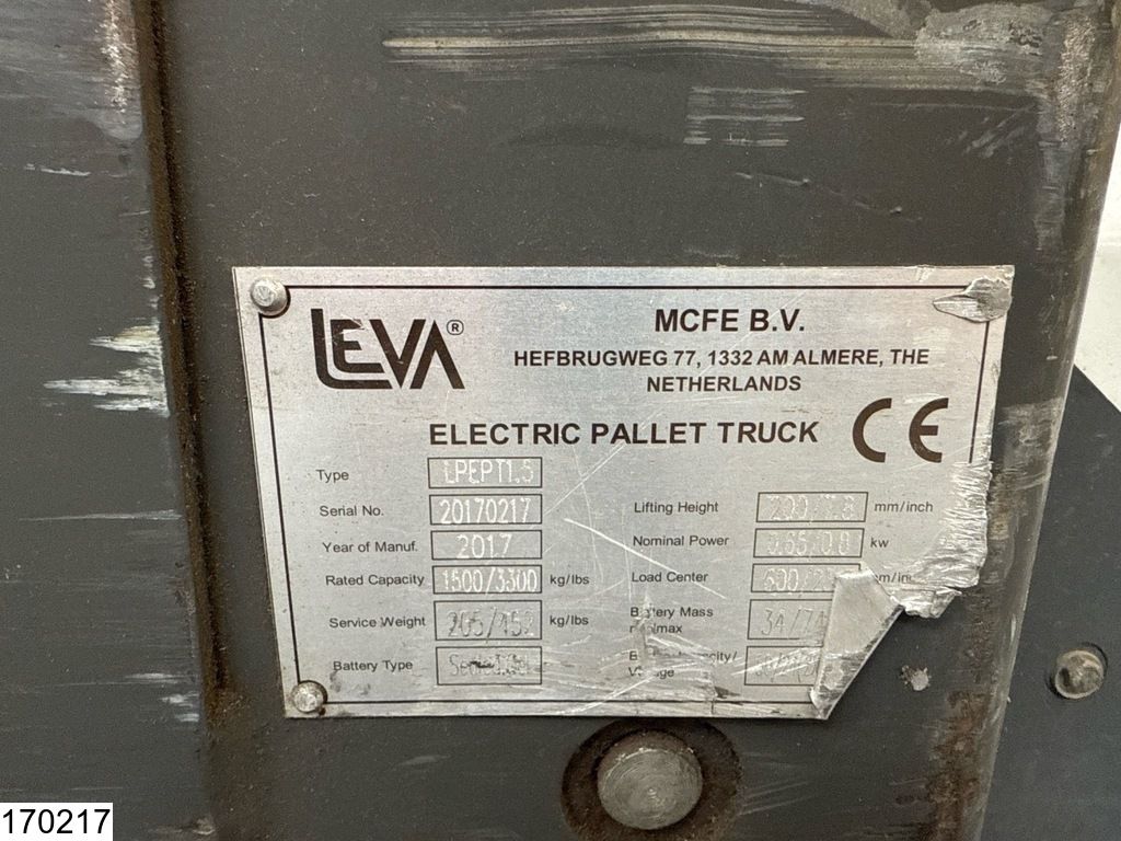 Leva LPEPT1.5 1500 KG, Electric