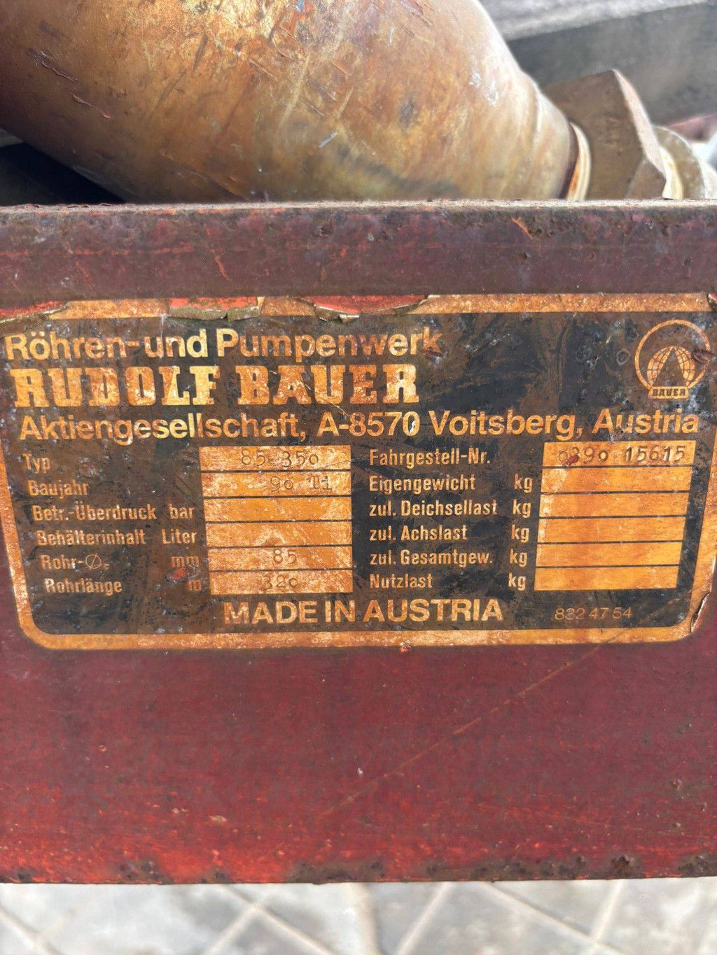 Beregeningshaspel Rudolf Bauer 85-350 1990