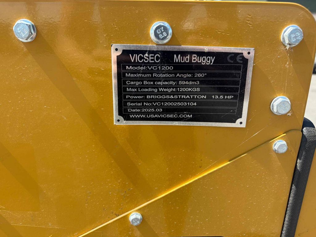 Minidumper Vicsec VC1200 Benzine 2025 Nieuw