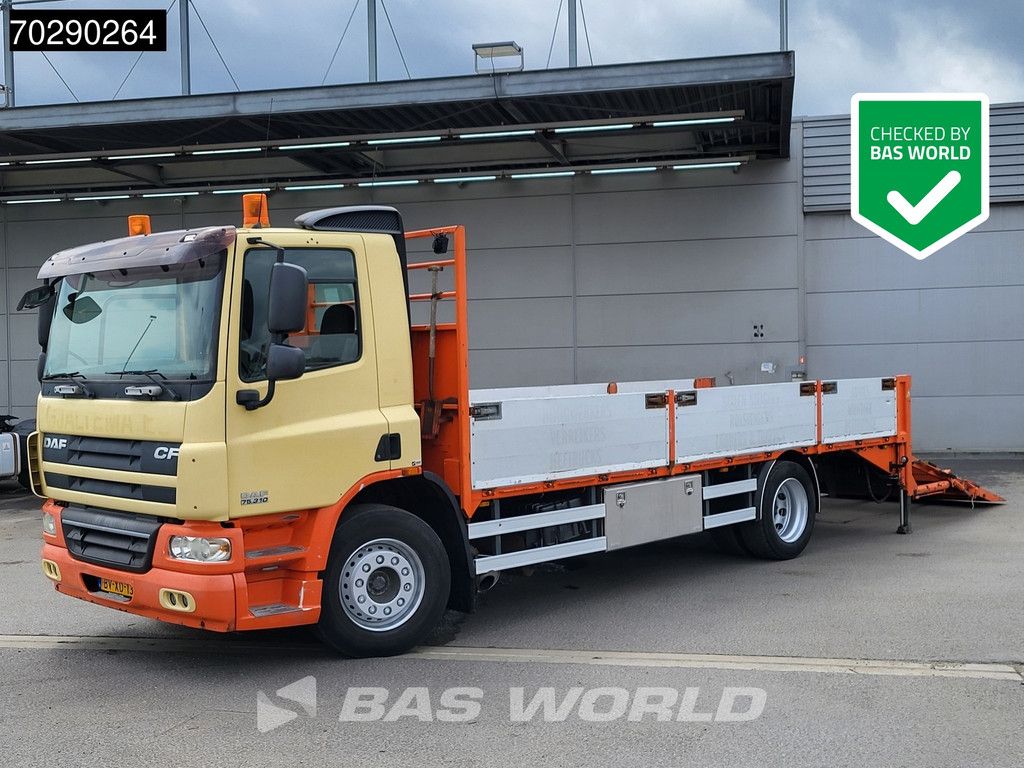 DAF CF75.310 4X2 19tons NL-Truck machine transporter Hydraulic Ramp Automatic Euro 4