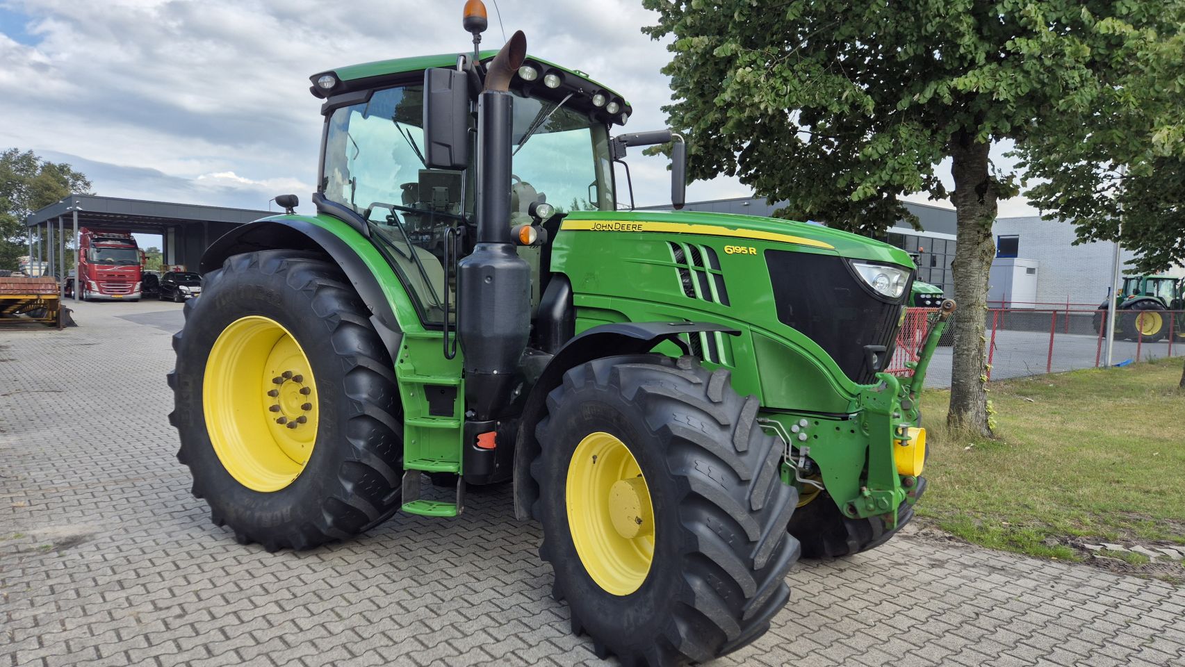 JOHN DEERE 6195R AP, 50Km/h, Lucht, Fronthef/PTO, AT-Ready, TLS,