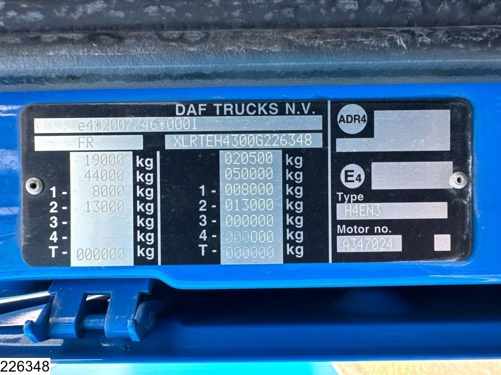 DAF XF 480 SSC, EURO 6, Standairco