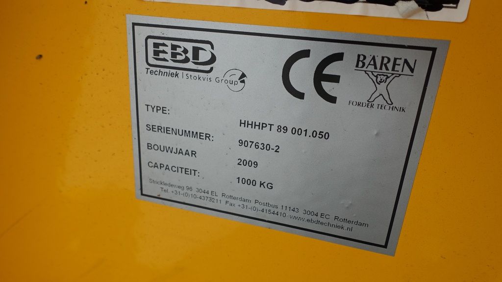 Baren Palletwagen hoogheffer