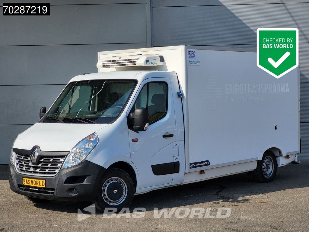 Renault Master 145PK Koelwagen Vriezer Lamberet Thermo King V-300 MAX 230V Stekker Airco Cruise Parkeersensoren Euro6 Koel Koeler Kühl Kühler Kühlwagen Kühlkoffer Vries Vriezer Frigo 14m3 Airco Cruise control