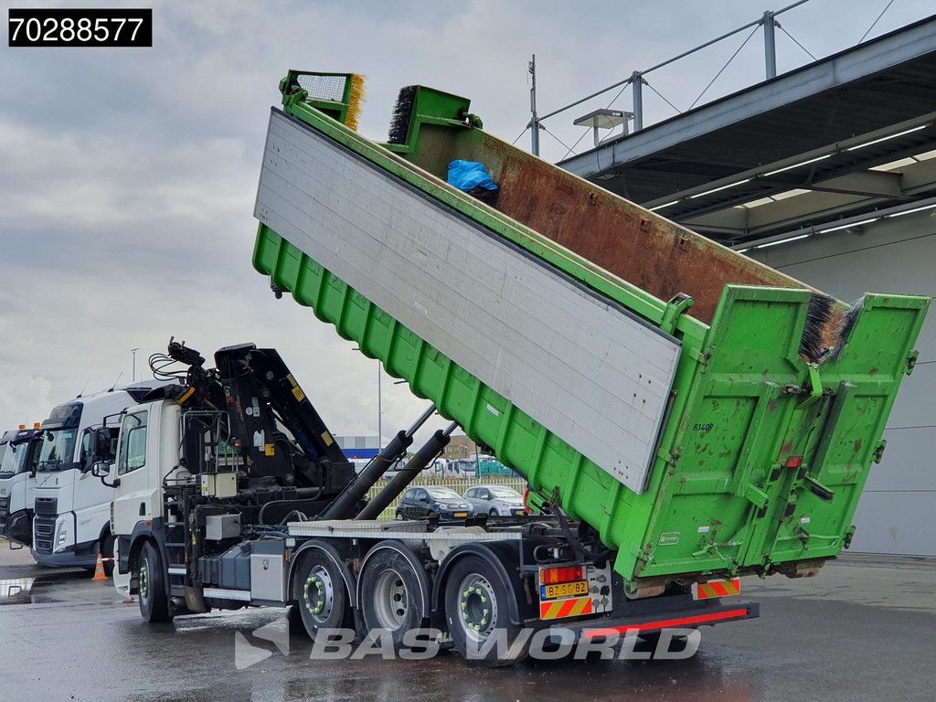 DAF CF85.360 8X2 NL-Truck HIAB 211 E-3 Hipro Crane + Hooklift Lift+steering Axle Automatic Euro 5