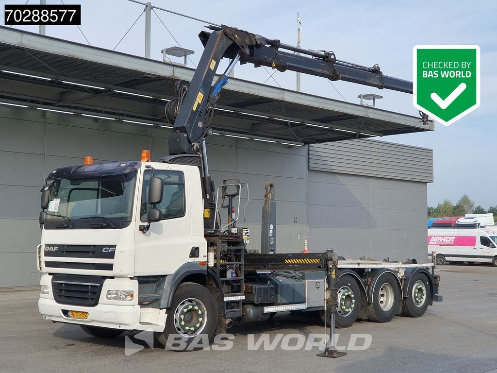 DAF CF85.360 8X2 NL-Truck HIAB 211 E-3 Hipro Crane + Hooklift Lift+steering Axle Automatic Euro 5