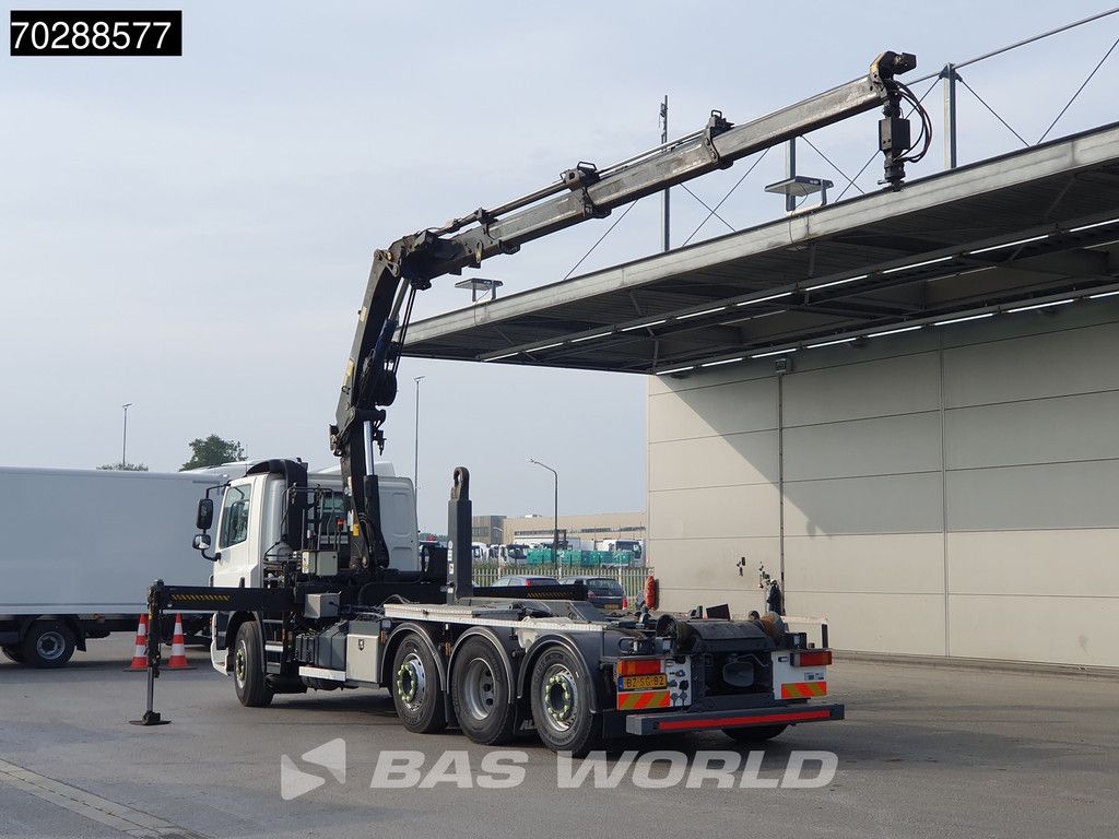 DAF CF85.360 8X2 NL-Truck HIAB 211 E-3 Hipro Crane + Hooklift Lift+steering Axle Automatic Euro 5