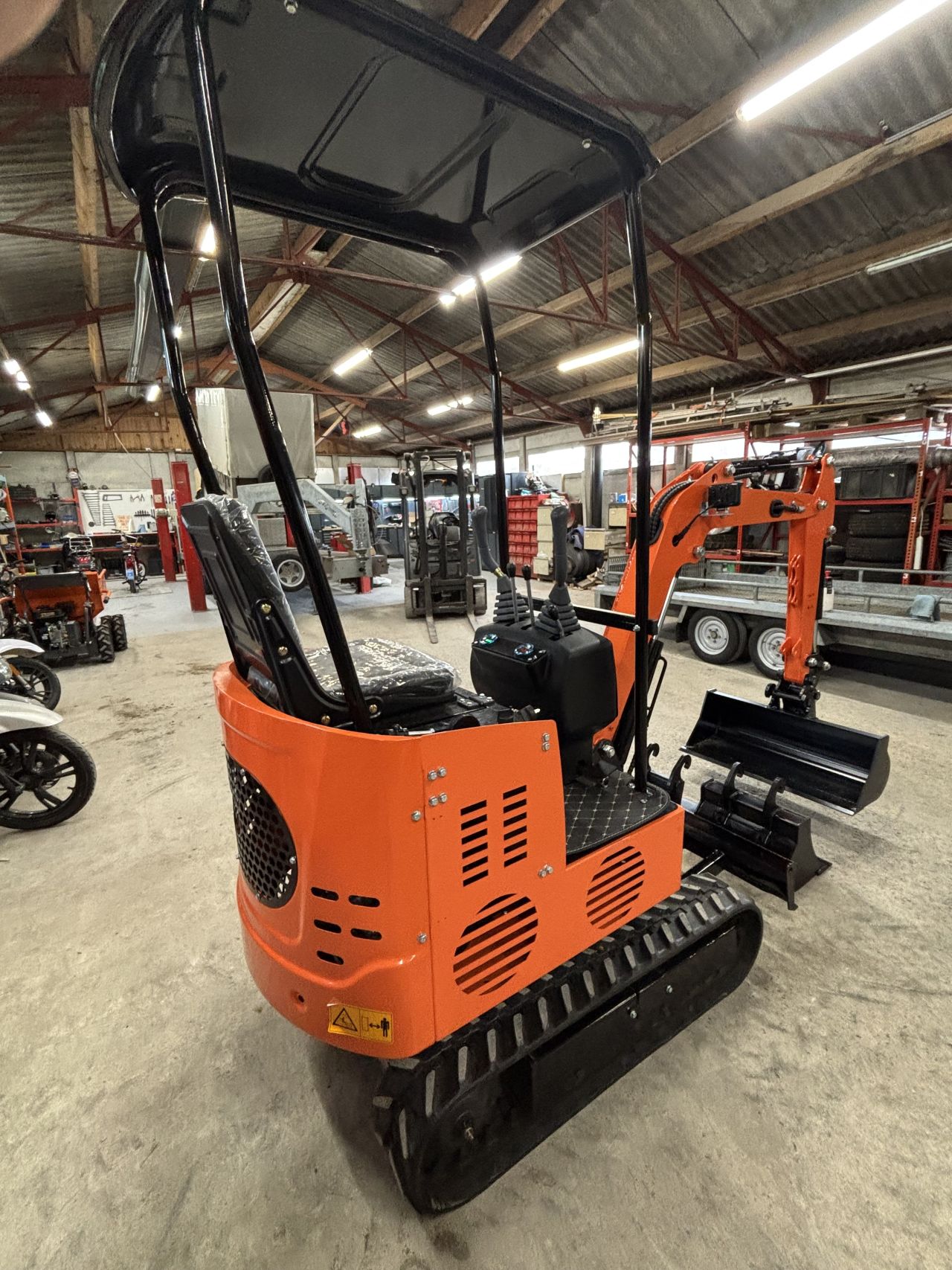 Minigraver Jpc graafmachine kraan