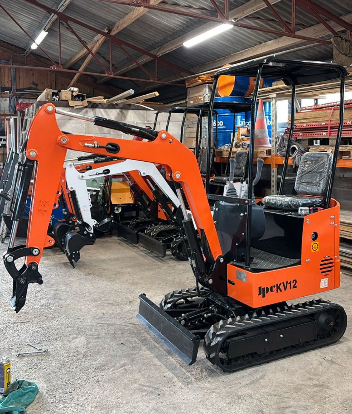 Minigraver Jpc graafmachine kraan