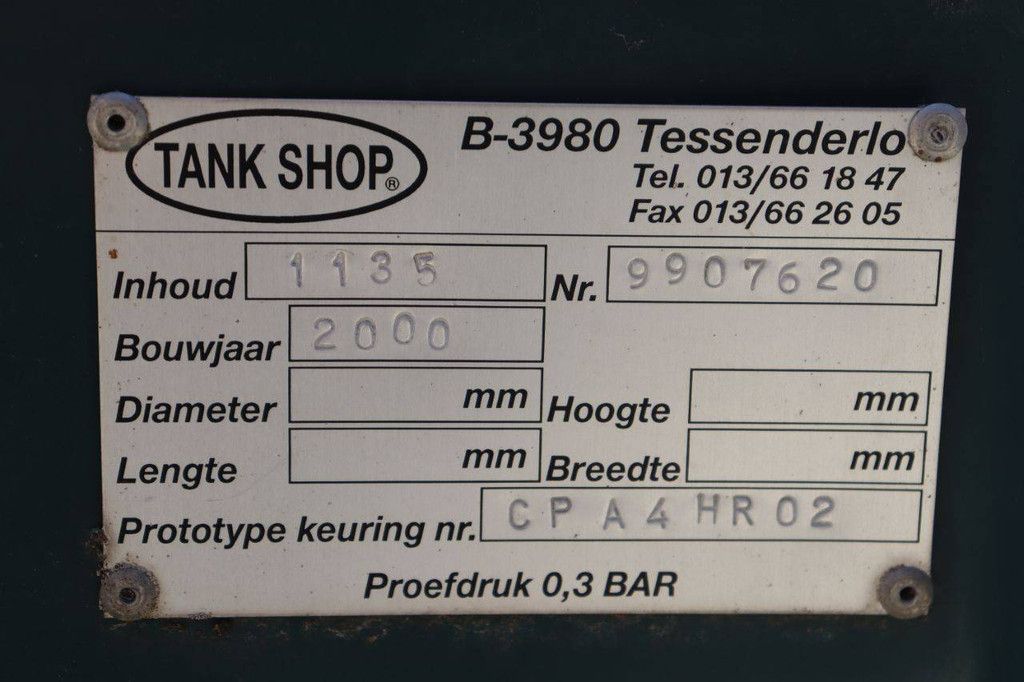 Dieseltank Tano 1135L 2000