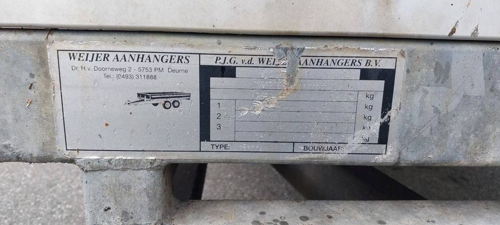 Pritschenanhänger Weyer 1300kg 2007