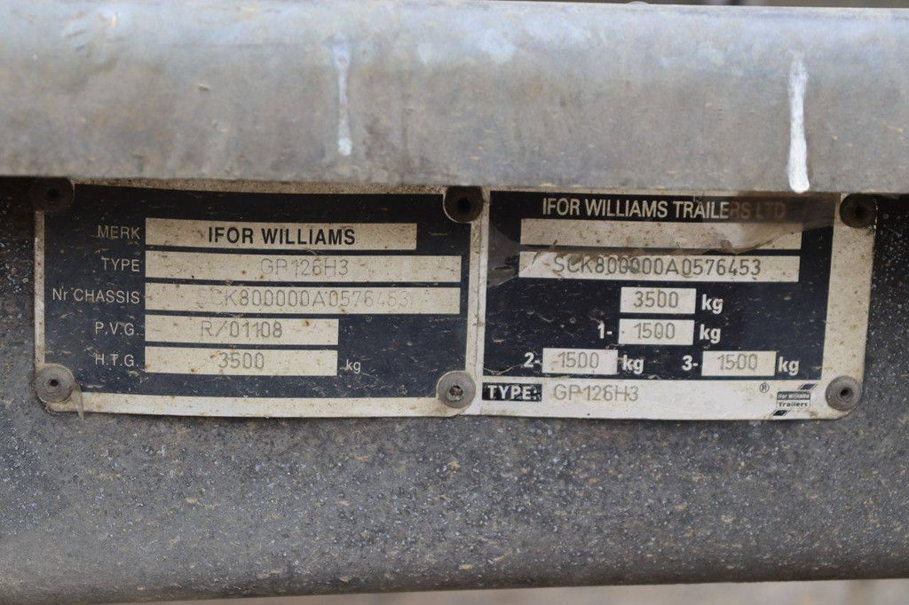 Machinetransporter Ifor Williams GP126H3