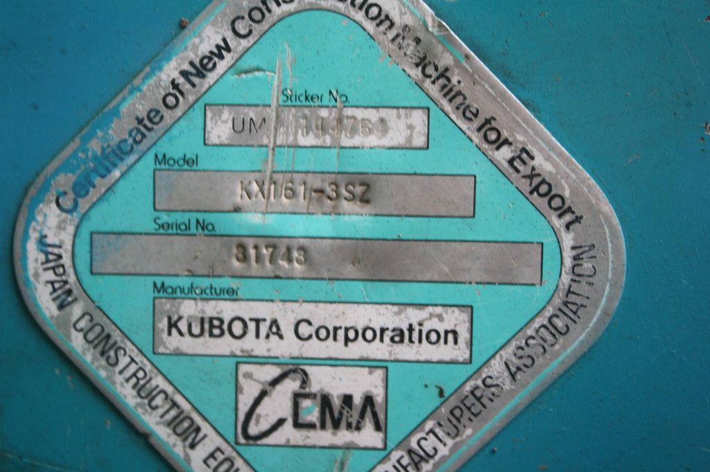 Raupenbagger Kubota KX161-3SZ Diesel 2014
