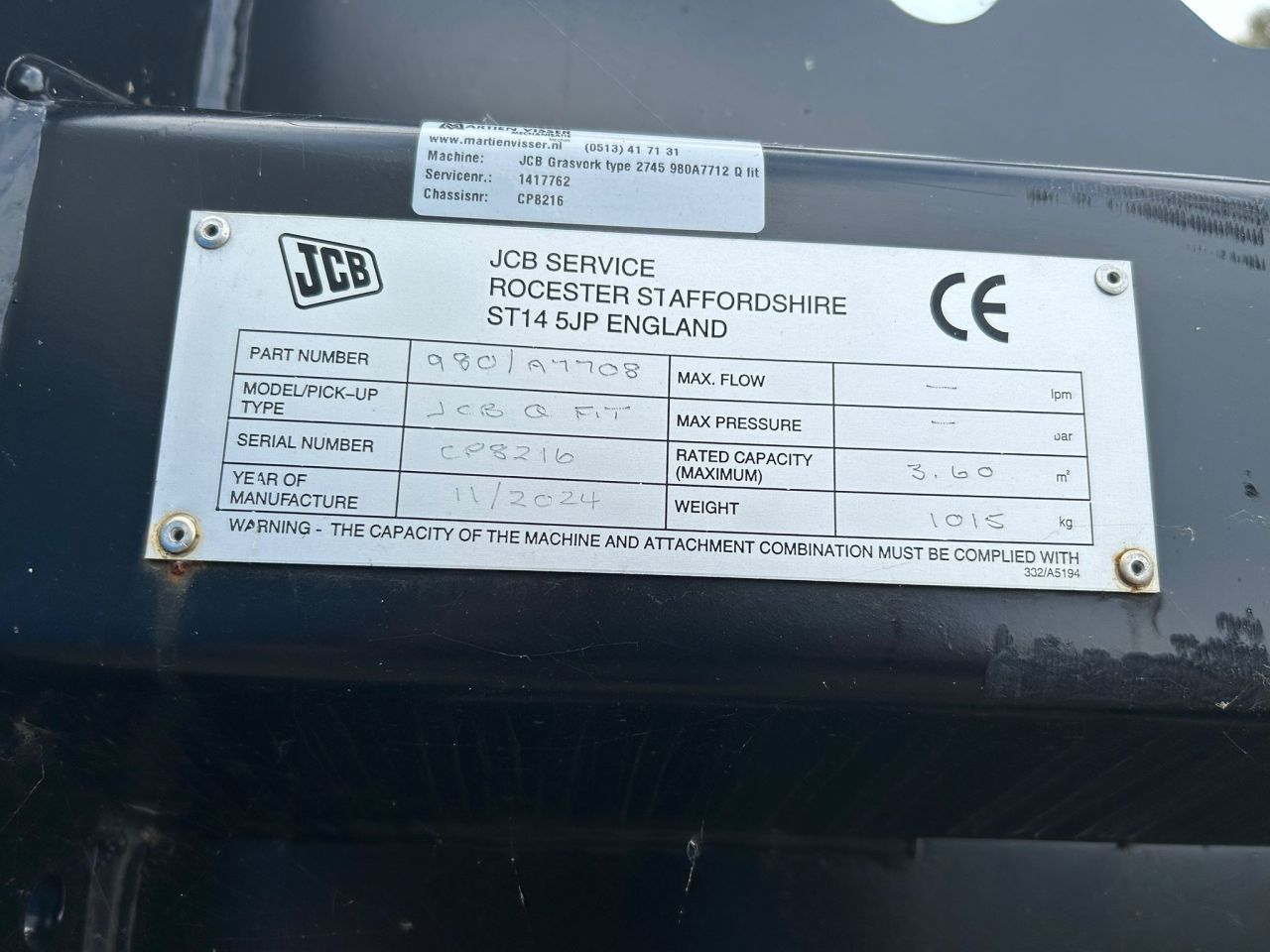 JCB Grasvork 2745 NIEUW