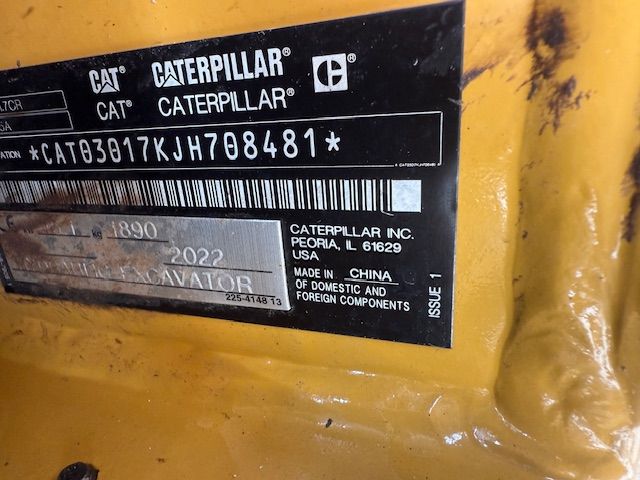 CAT 3017 bj2022 SLP/SRT 1,8T Minigraver Minikraan Kubota Takeuch