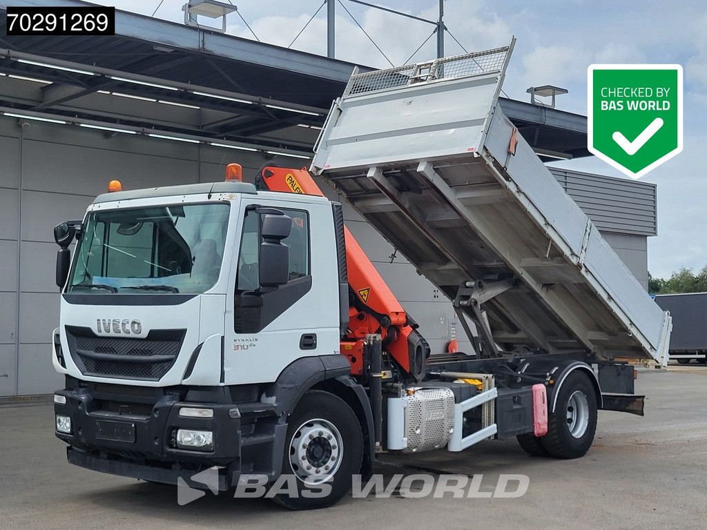 Iveco Stralis 310 4X2 Palfinger PK14002EH Crane Tipper Full Steel Automatic Euro 6