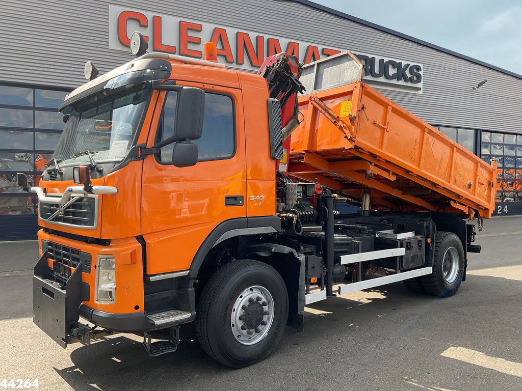 Volvo FM 340 4x4 Palfinger 10 Tonmeter laadkraan Manual Full steel