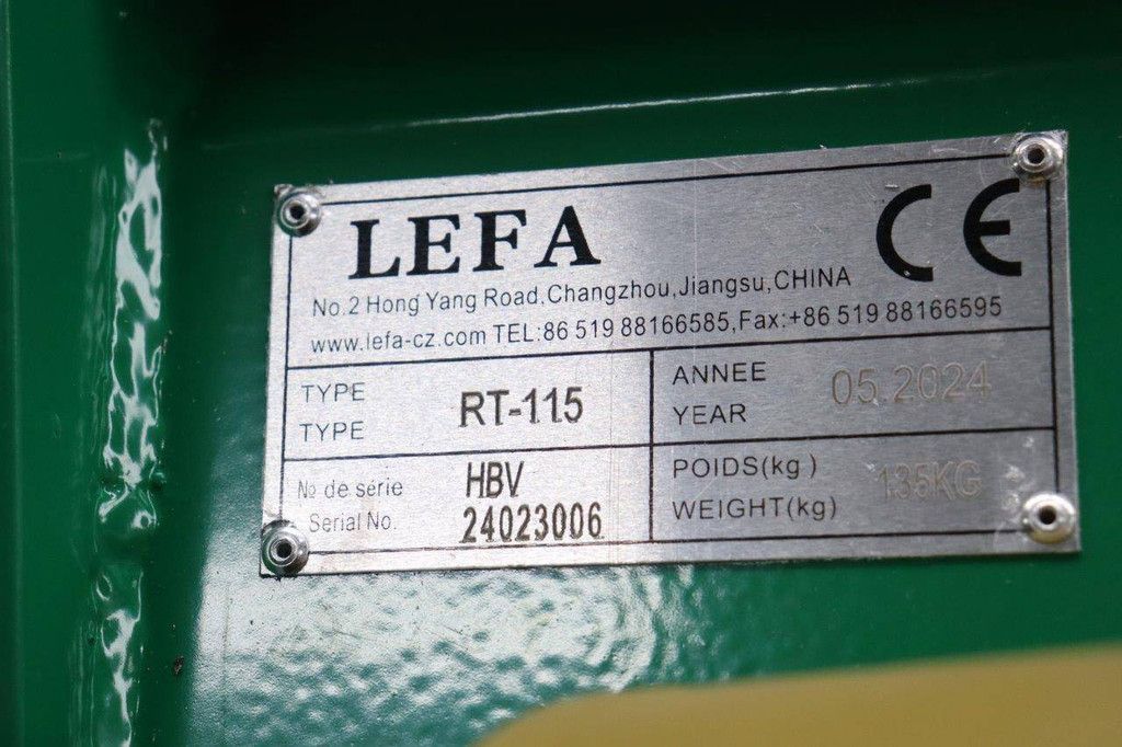 Kreiselfräse LEFA RT-115 2024 Neu mit Zapfwelle