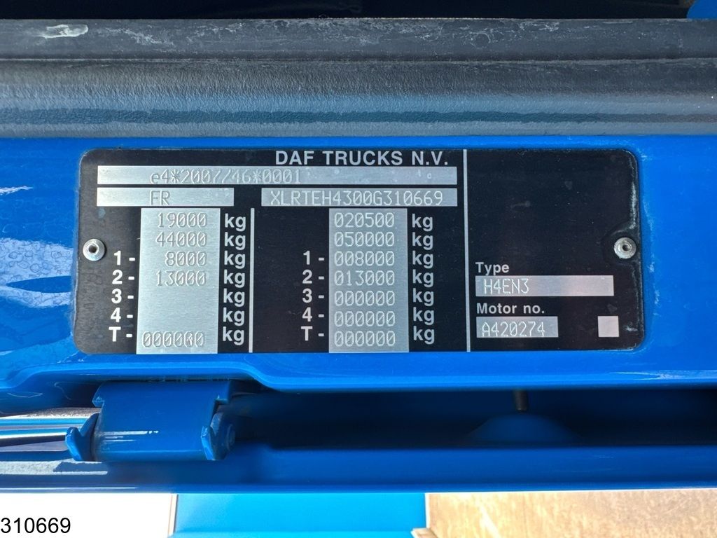 DAF XF 480 SSC, EURO 6D, Standairco