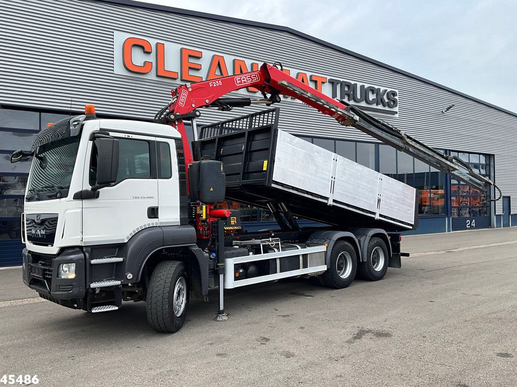MAN TGS 33.460 6x4 Euro 6 Fassi 23 Tonmeter laadkraan Just 137.258 Km!