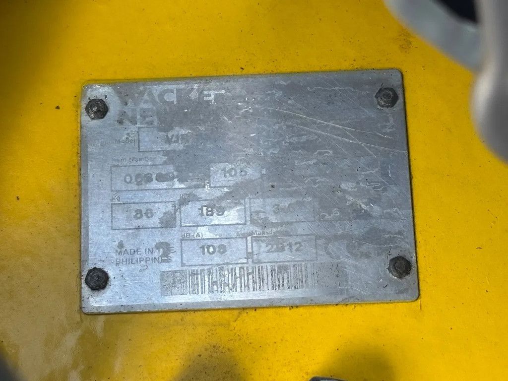 WACKER NEUSON Trilplaat wp1550 gebruikte trilmachine met Honda GX160
