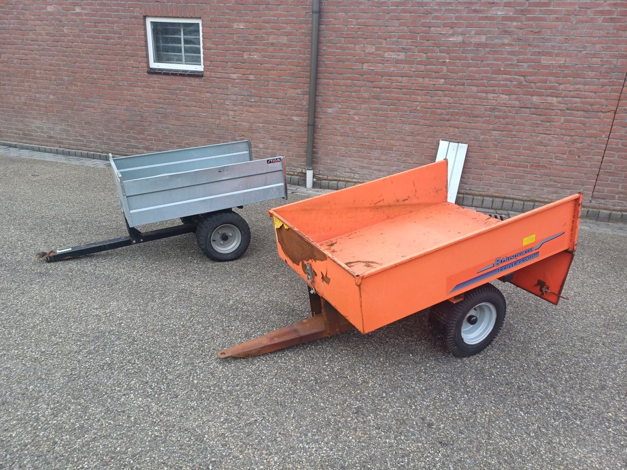 Kiep aanhanger voor quad of zitmaaier