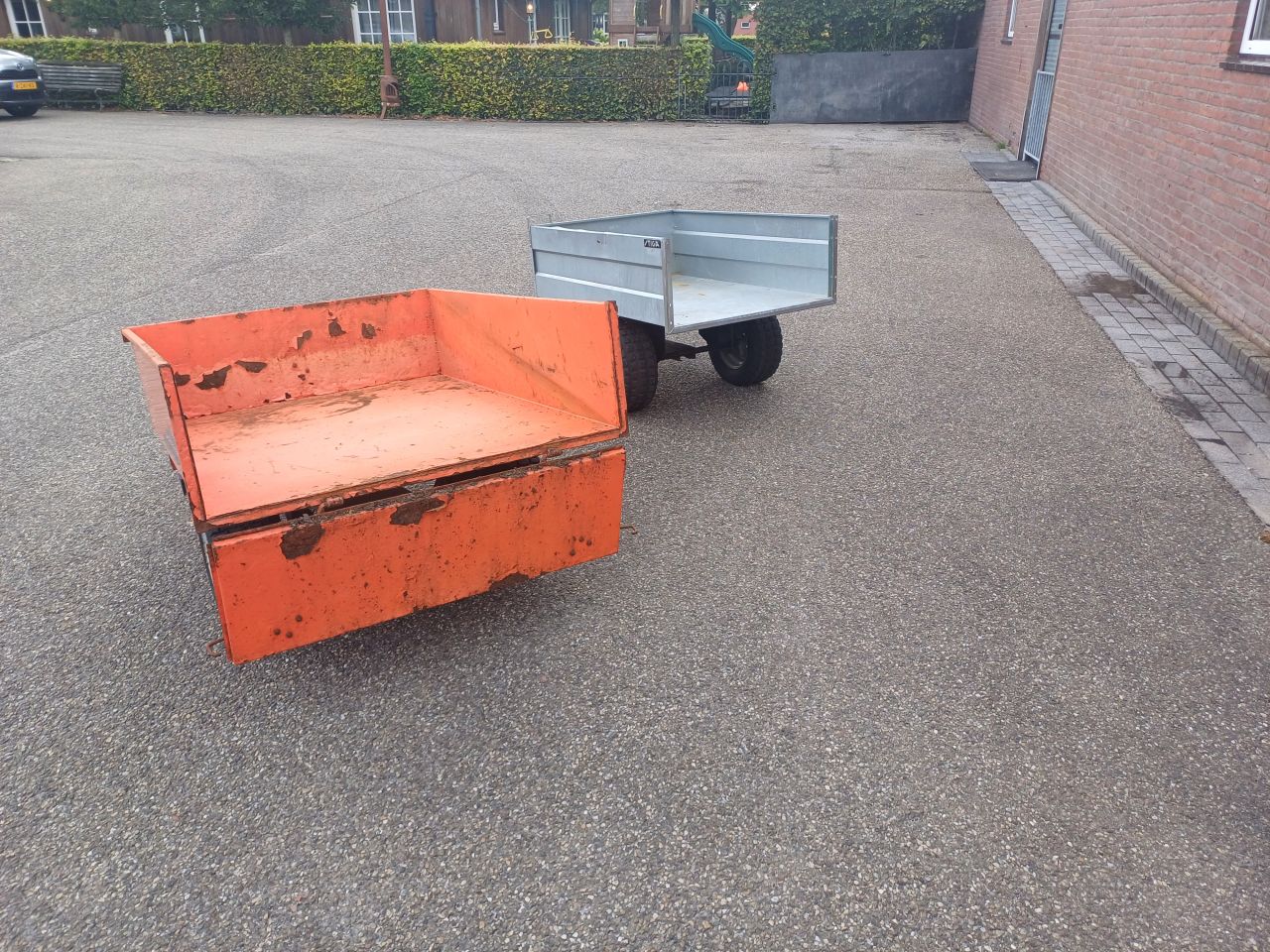 Kiep aanhanger voor quad of zitmaaier