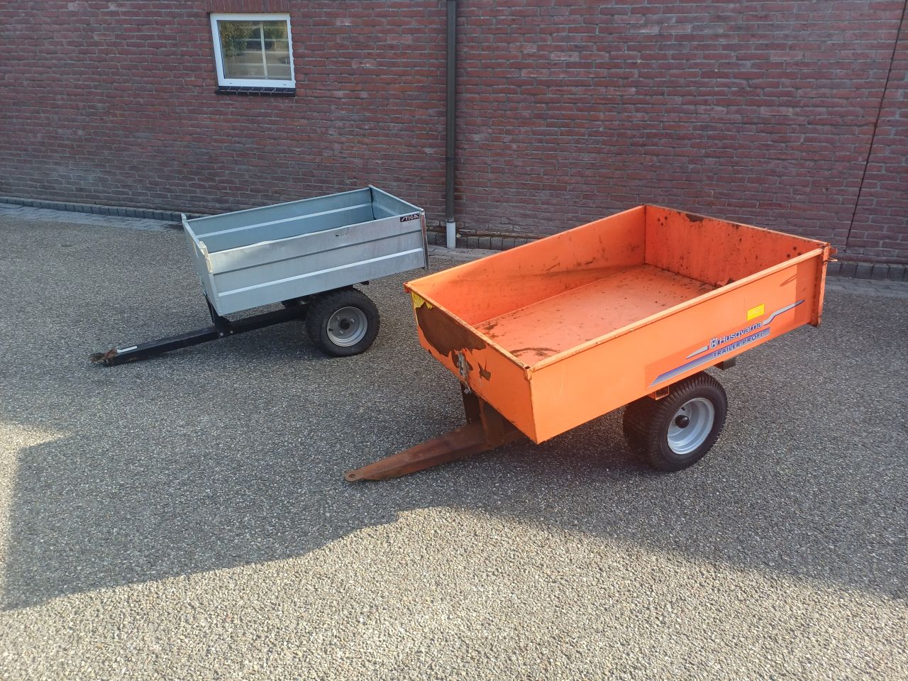 Kiep aanhanger voor quad of zitmaaier