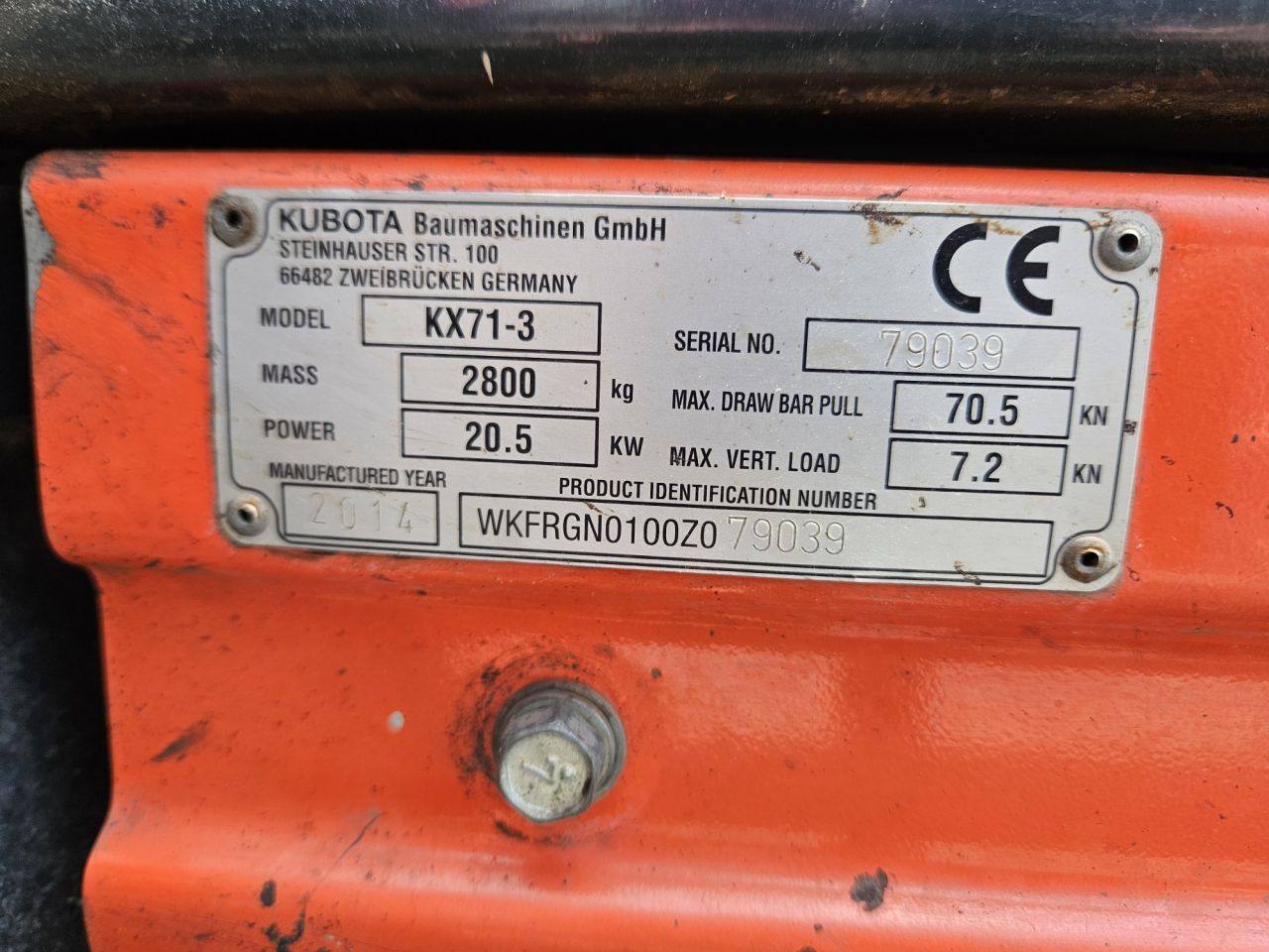 Kubota KX71-3