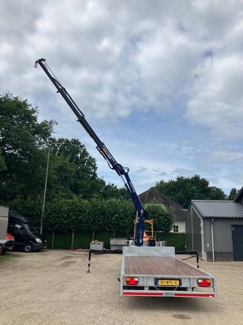 Amco Veba 903 N5 3S laadkraan met afstandsbed op Hulco aanhanger