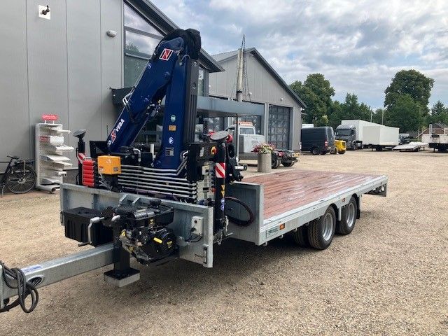Amco Veba 903 N5 3S laadkraan met afstandsbed op Hulco aanhanger