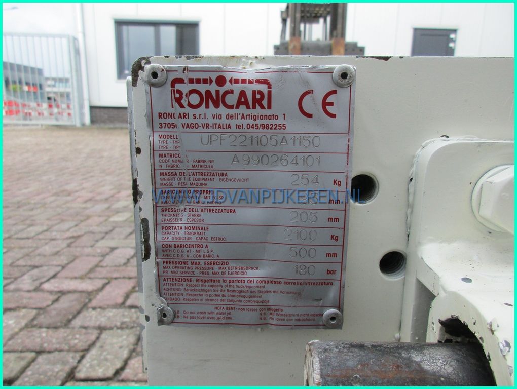 Roncari FEM2 vorkenspreider 182cm + sideshift