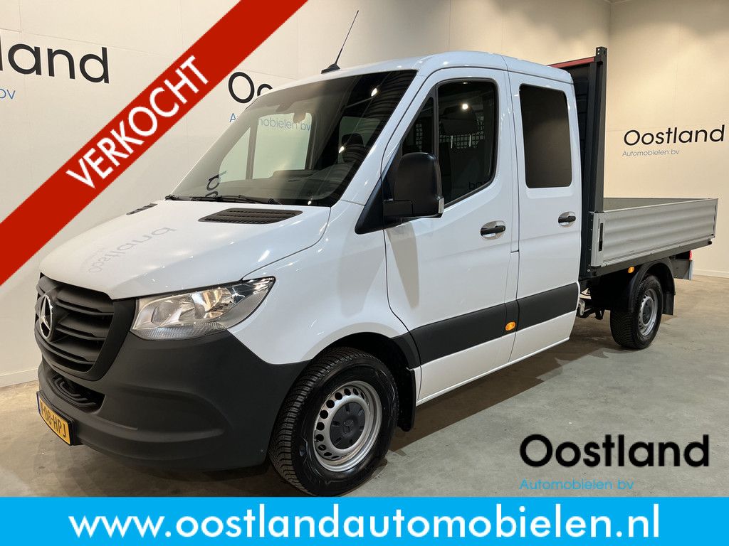 Mercedes-Benz Sprinter 315 CDI L2 RWD DC Dubbel Cabine Open Laadbak / Euro 6 / Trekhaak 3500 KG / Airco / 10.900 KM !! / BPM VRIJ !!