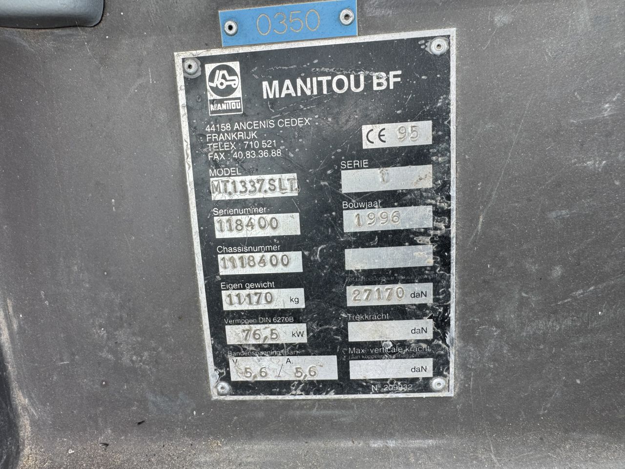 Te koop Manitou MT 1337 SLT Verreiker