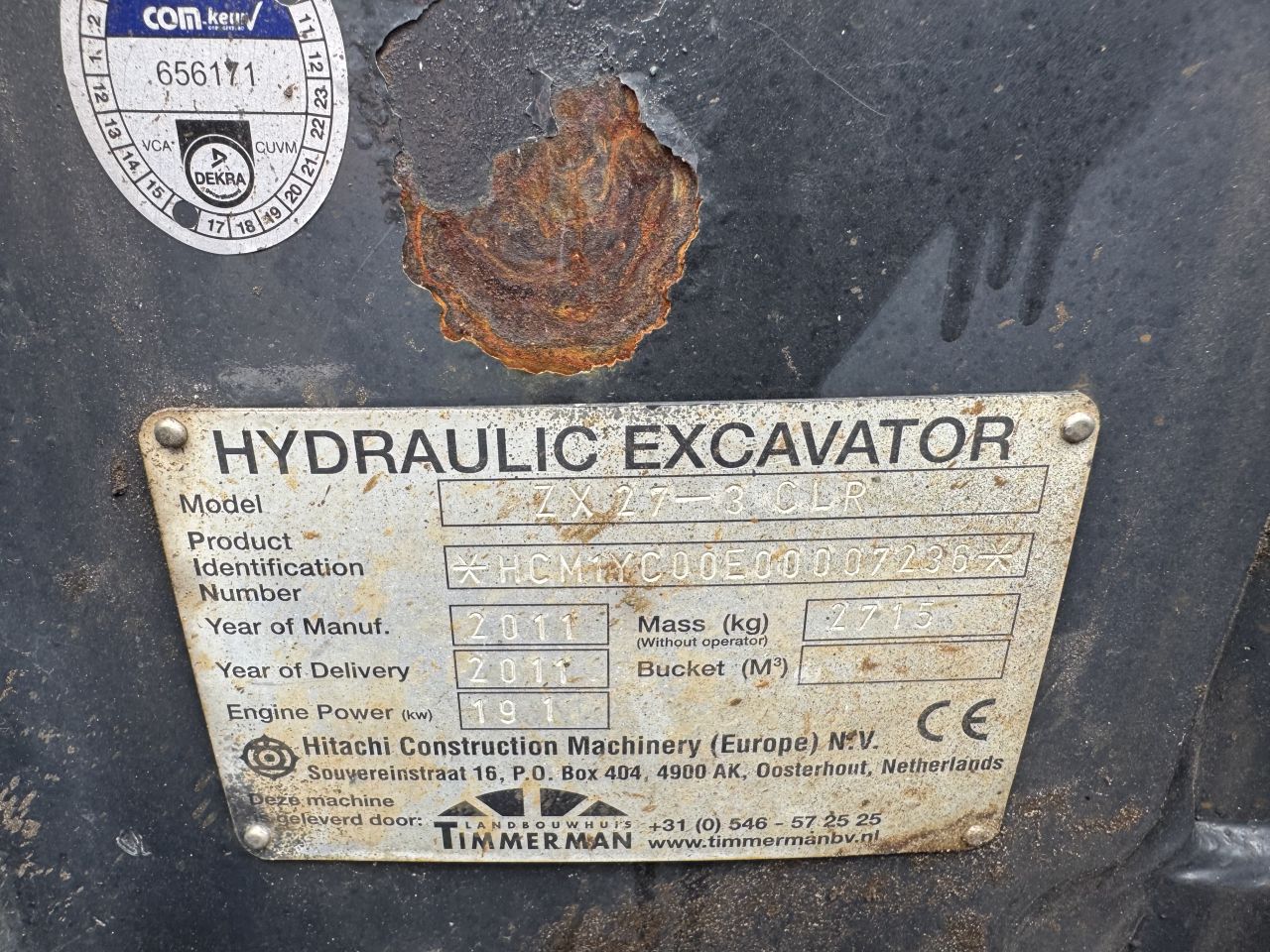 Te koop Hitachi ZAXIS 27 Minigraafmachine
