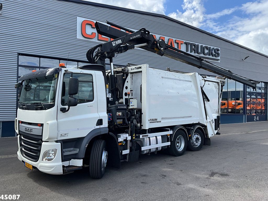 DAF FAN CF 290 Euro 6 Hiab 21 Tonmeter laadkraan Just 166.914 km!